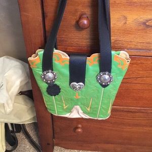 West Texas tote hand made boot purse.